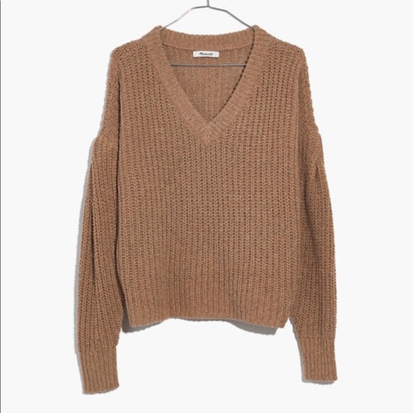 Madewell Sweaters - Madewell Pleat-Sleeve Pullover Sweater